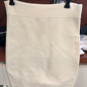 BCBG cream bandage skirt mini medium (runs small)